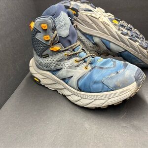 Hoka One One Kids Blue and Gray Boots